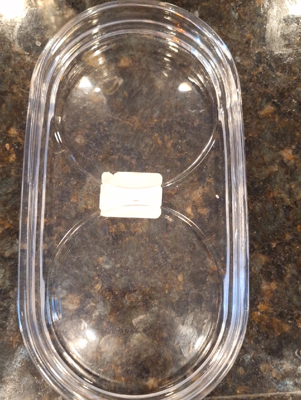 William Senoma Clear Glass Accessory Tray